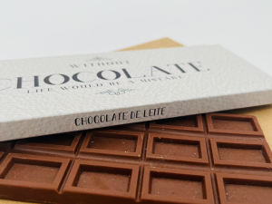 Tablete de chocolate caixa- Without chocolate life would be a mistake