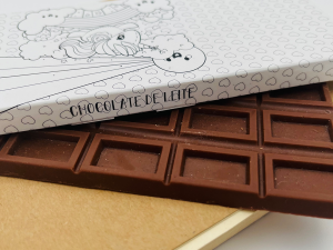 Tablete de chocolate caixa- Para pintar