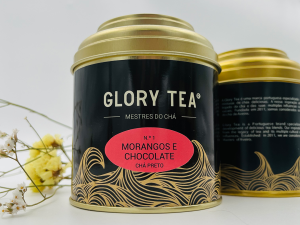 Chá Preto Morangos e Chocolate – Lata