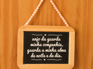 Ardósia “Anjo da guarda ... ”